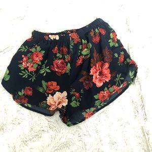 Floral print shorts